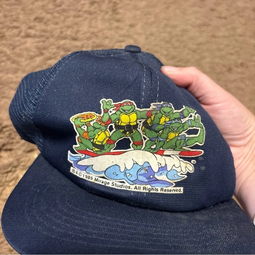 Vintage 1989 Teenage Mutant Ninja Turtles Hat Cap Child TMNT Original Mirage